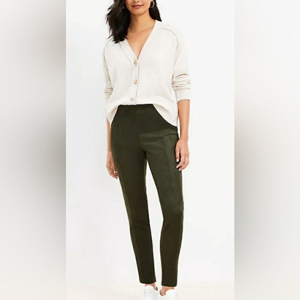 LOFT Chic Faux Suede Pants